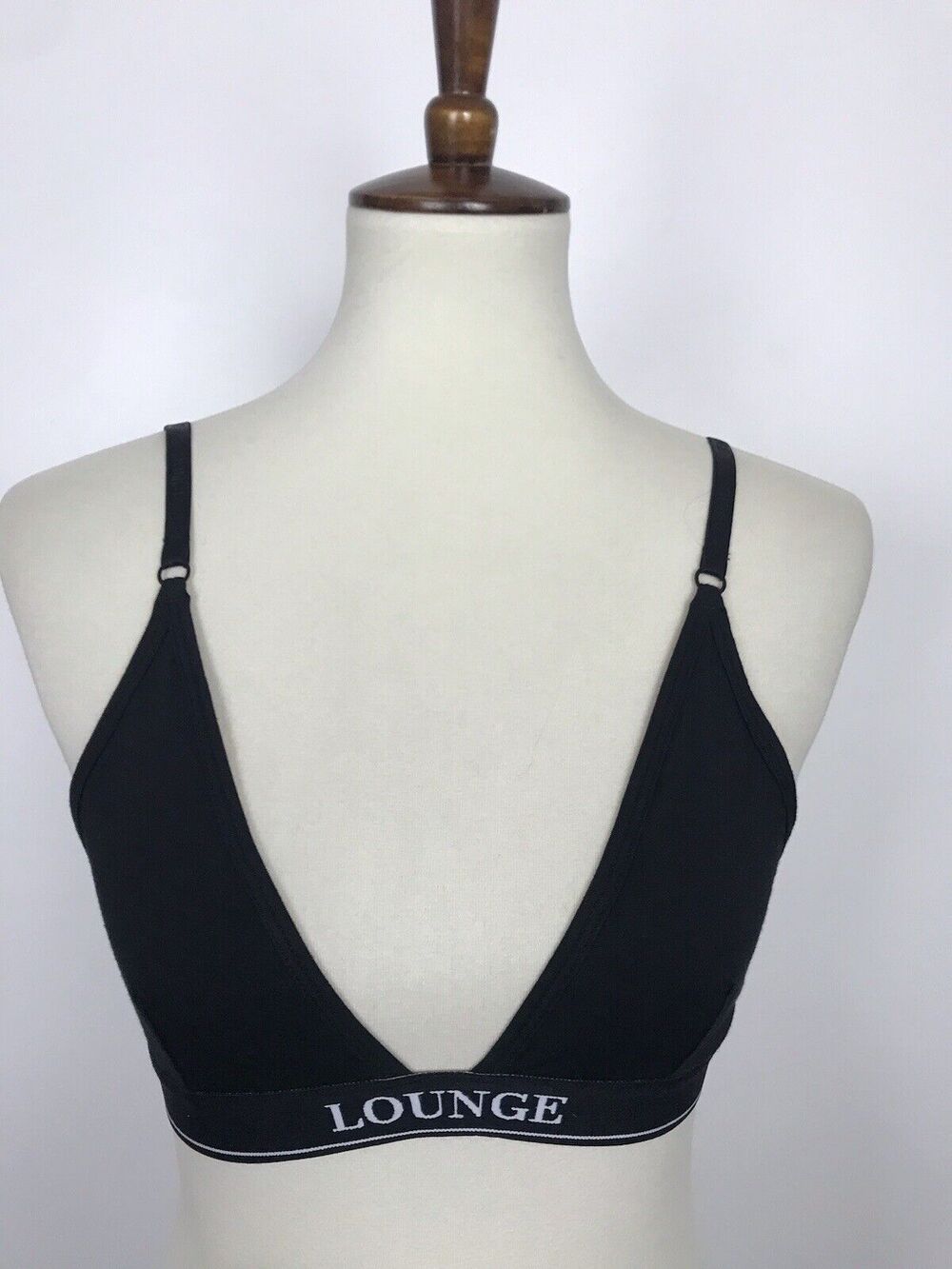 Lounge Lingerie Bralette Minimal Triangle Pullover Logo Wireless